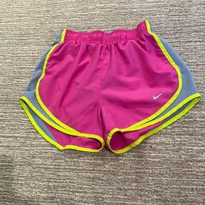 Hot pink, nike dri fit shorts, size XS